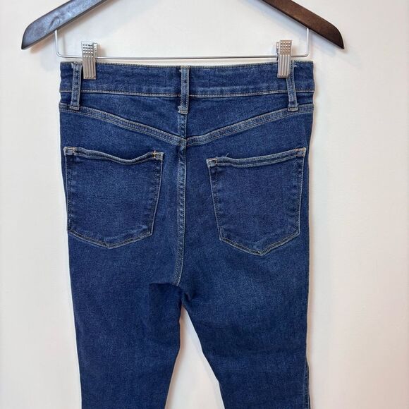 Free People, We the Free, High Rise Dark Wash Skinny Jeans Size 28 OB893288 - Picture 6 of 13